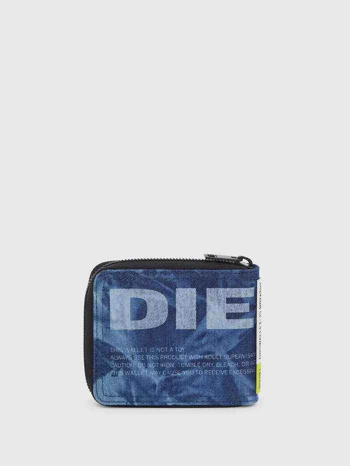 Diesel Wallets Mens ZIPPY HIRESH S Blue Gift for Friend