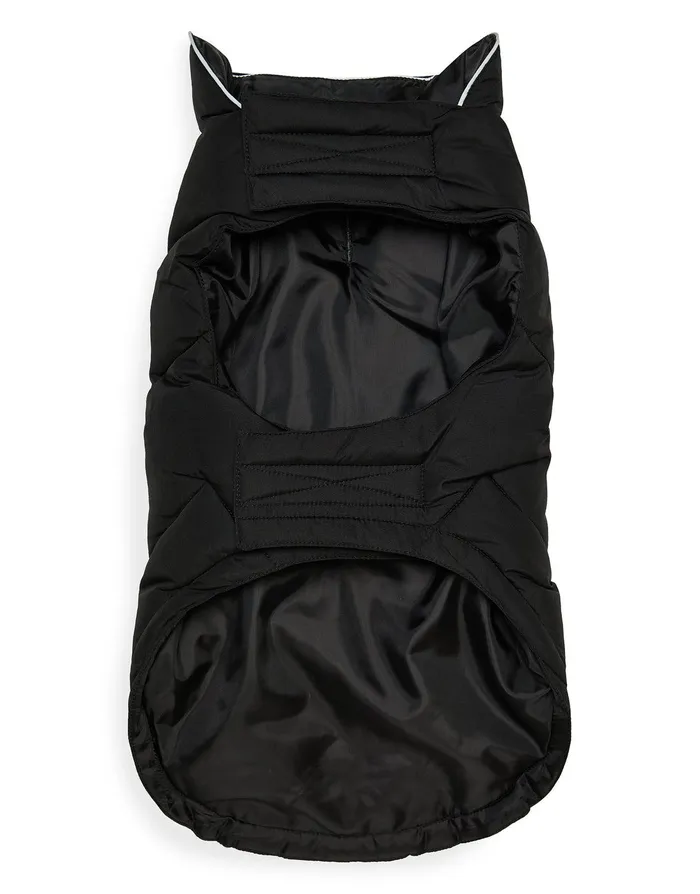 Dogs Dogs039 Black Padded Jacket Black Threadbare Dog Jackets Dogs Dogs039 Black Padded Jacket Black Threadbare Dog Jackets