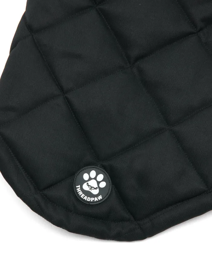 Dogs Dogs039 Black Quilted Jacket Black Threadbare Dog Jackets Dogs Dogs039 Black Quilted Jacket Black Threadbare Dog Jackets