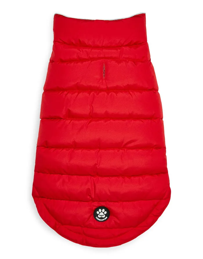 Dogs Dogs039 Red Puffer Jacket Red Threadbare Dog Jackets Dogs Dogs039 Red Puffer Jacket Red Threadbare Dog Jackets