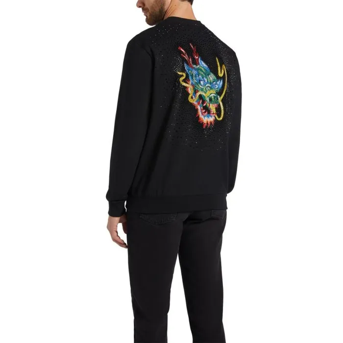 Dragon Crystal Black Men Giuseppe Zanotti Ready To Wear