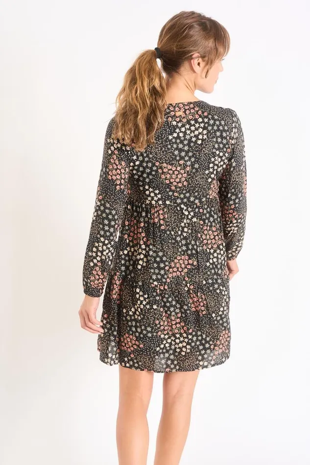 Dress Black 8211 AVELINA PRINT Black Women Banana Moon Dresses