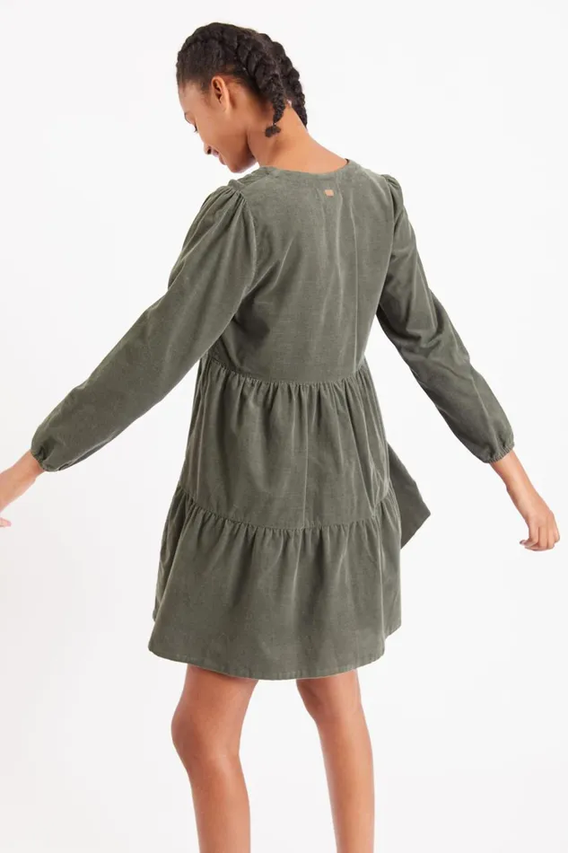 Dress Khaki 8211 AVELINA ANDREA Khaki Women Banana Moon Dresses