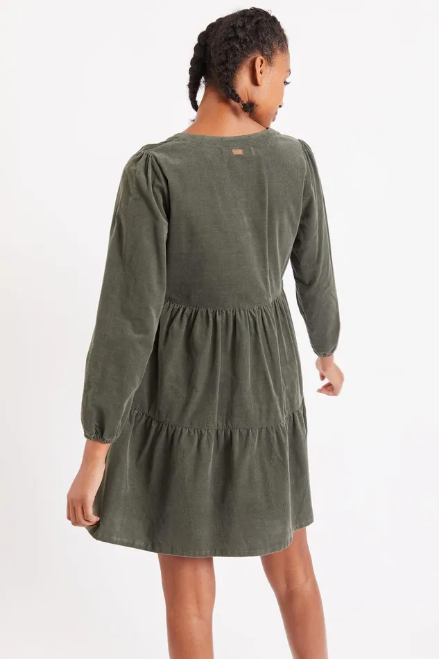 Dress Khaki 8211 AVELINA ANDREA Khaki Women Banana Moon Dresses