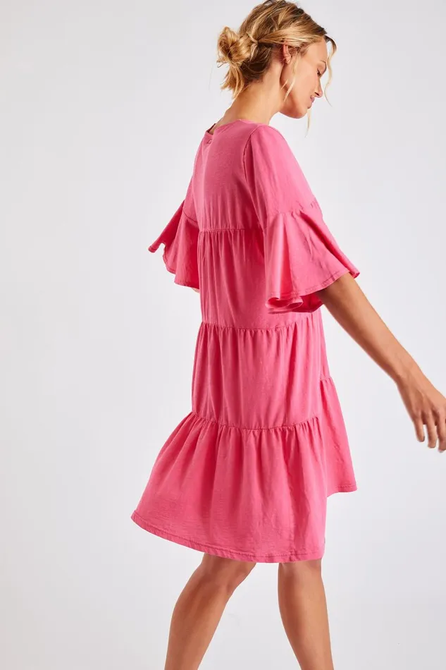 Dress Pink 8211 KIMI ENOHA Pink Women Banana Moon Dresses