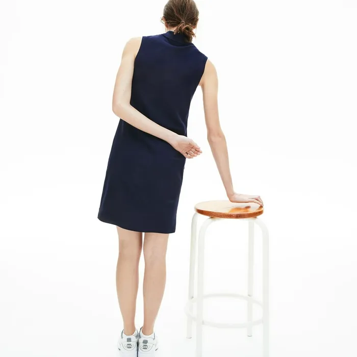 Dresses and Skirts Lacoste Womens Cotton Piqu Polo Dress Navy Blue Popular