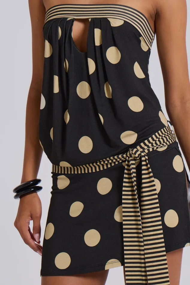 Dresses Women Jaded London Lola Strapless Mini Dress In Polkadot Stripe