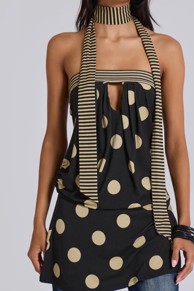 Dresses Women Jaded London Lola Strapless Mini Dress In Polkadot Stripe