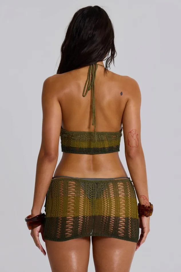 Dresses Women Jaded London Shop Amir Crochet Halter Mini Dress
