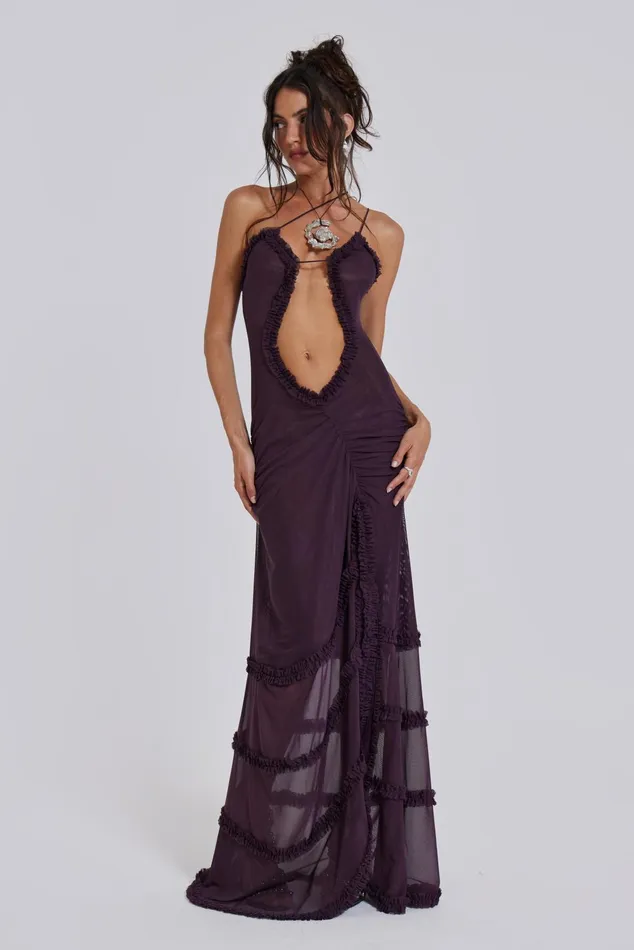 Dresses Women Jaded London Shop Fatale Maxi Dress In Dusk