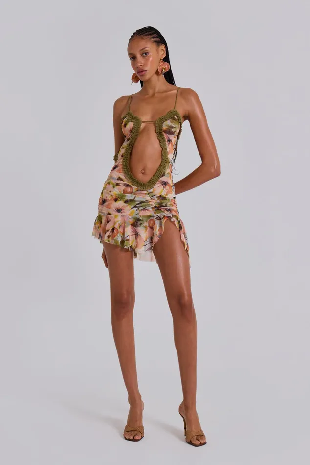 Dresses Women Jaded London Sunrise Bloom Mini Fatale Dress