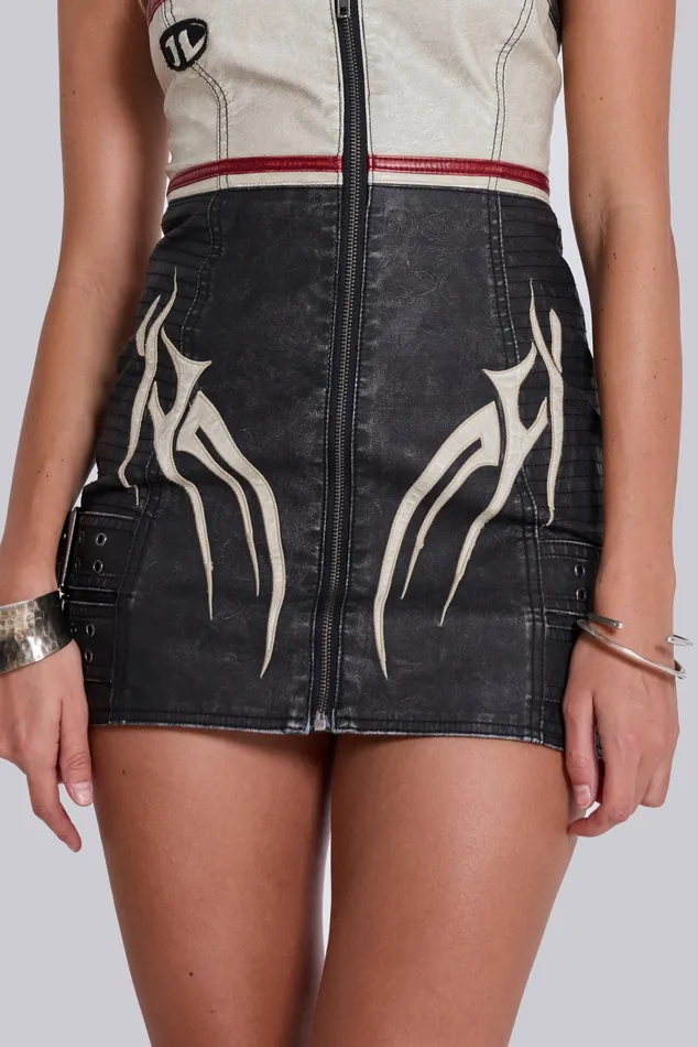 Dresses Women Jaded London Xiva Motocross Faux Leather Dress