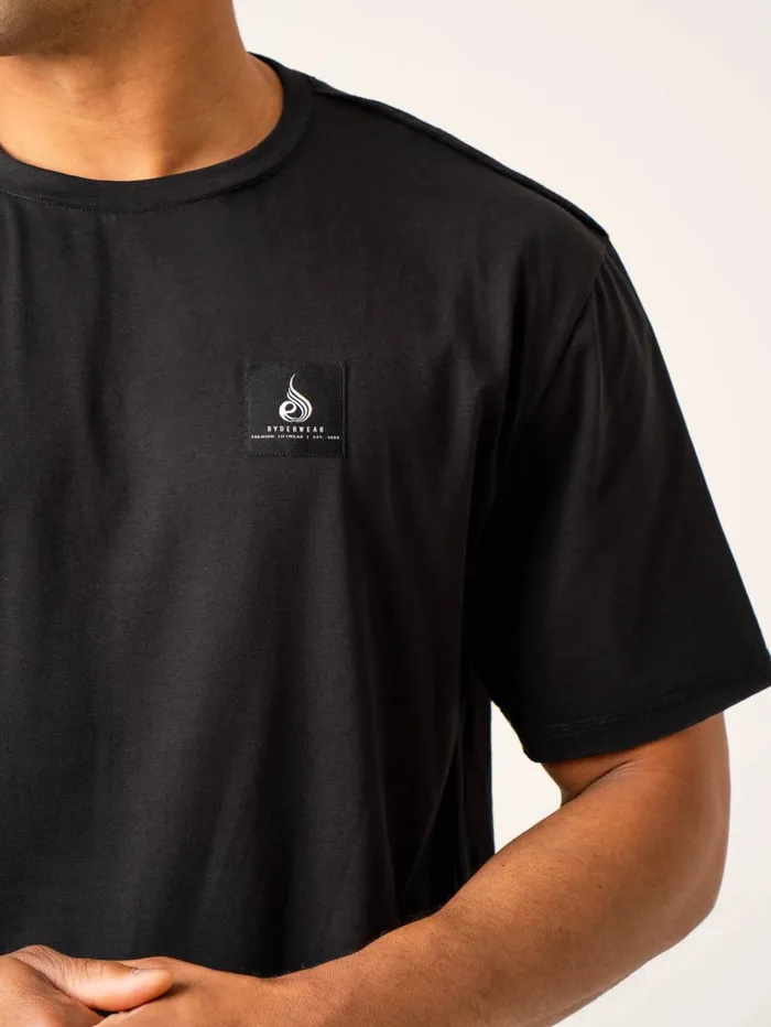 Dynamic Oversized TShirt 8211 Black Men Ryderwear TShirts