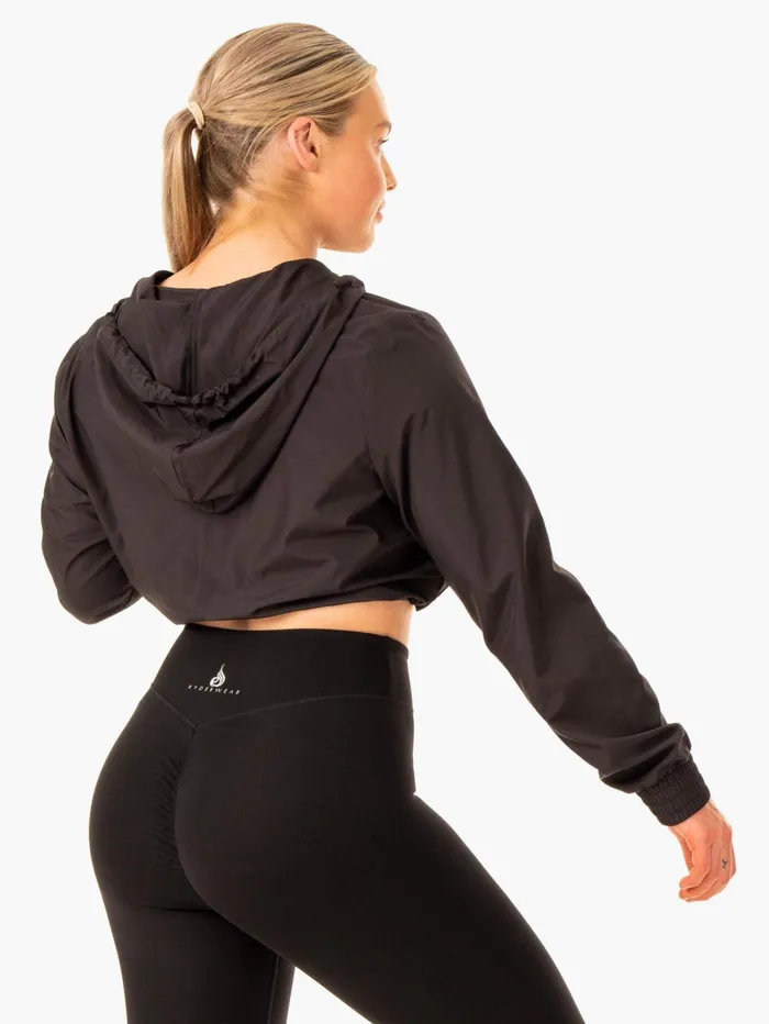 Element Windbreaker 8211 Black Women Ryderwear Jackets and Sweaters