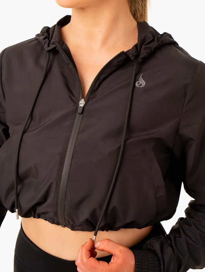 Element Windbreaker 8211 Black Women Ryderwear Jackets and Sweaters
