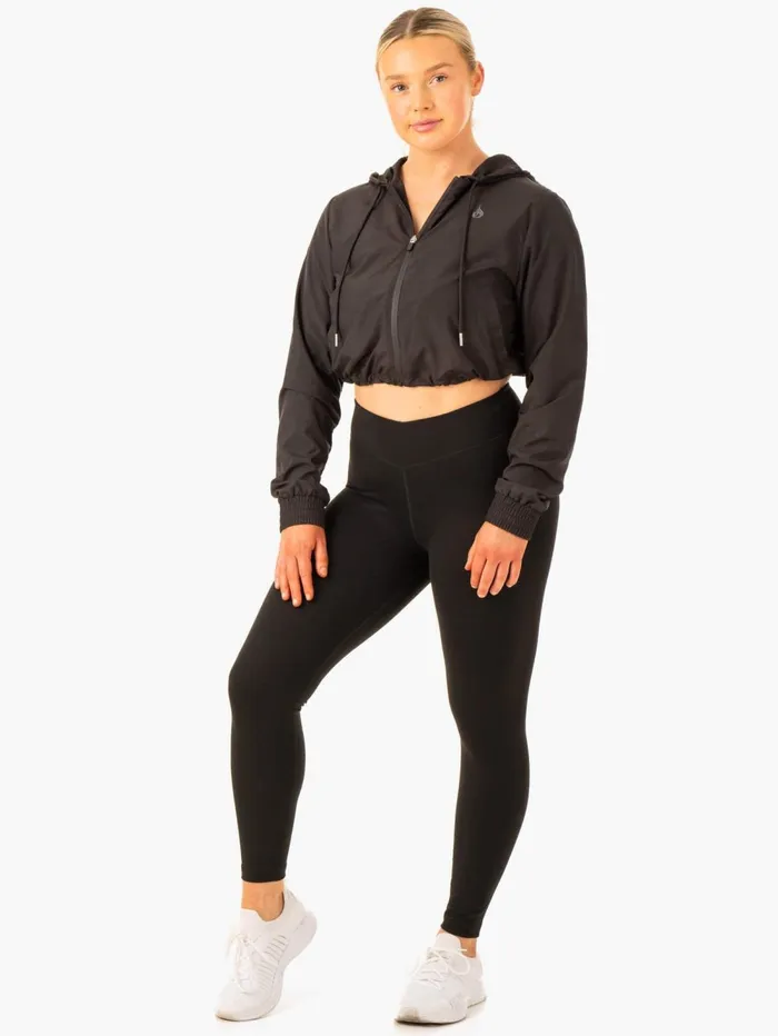 Element Windbreaker 8211 Black Women Ryderwear Jackets and Sweaters