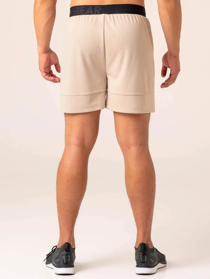 Emerge Mesh Short 8211 Sand Men Ryderwear Gym Shorts