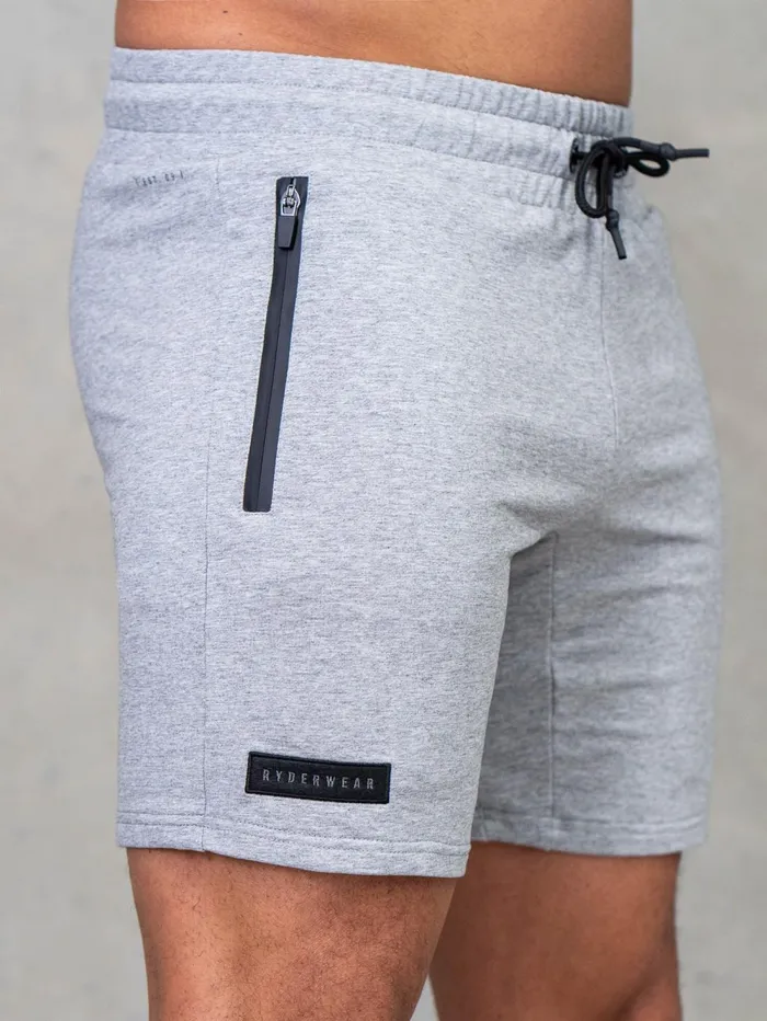 Endurance Track Shorts 8211 Grey Marl Men Ryderwear Gym Shorts