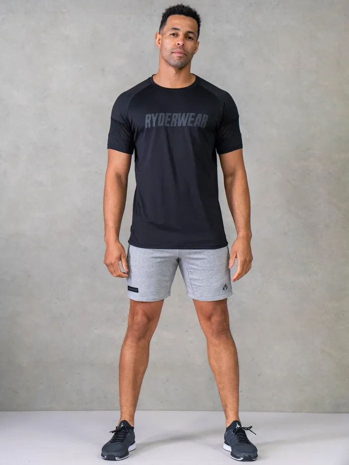 Endurance Track Shorts 8211 Grey Marl Men Ryderwear Gym Shorts