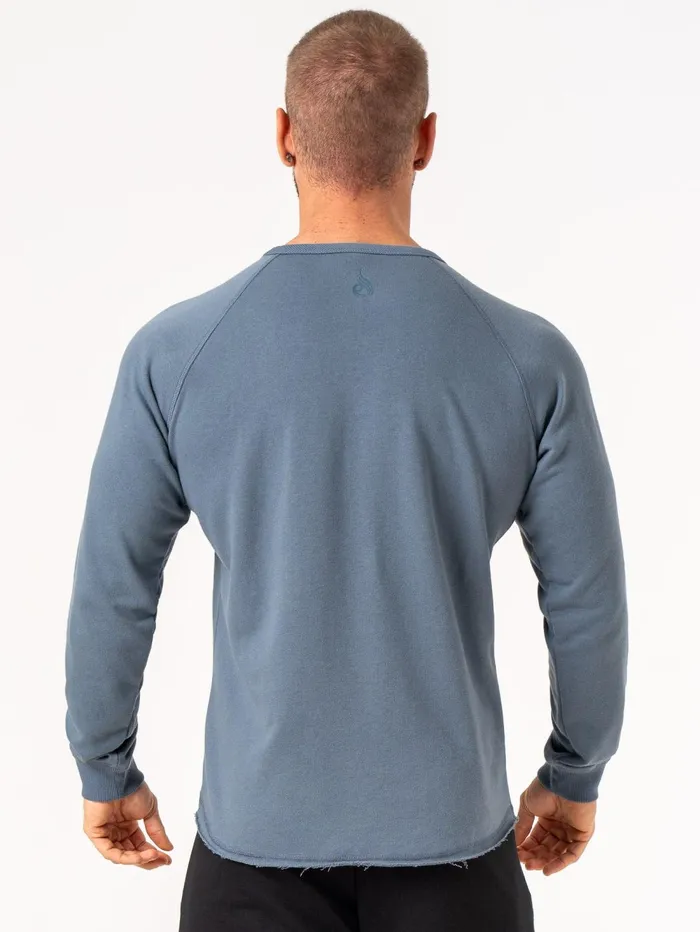 Energy Crew Neck 8211 Petrol Men Ryderwear Sweaters and Hoodies