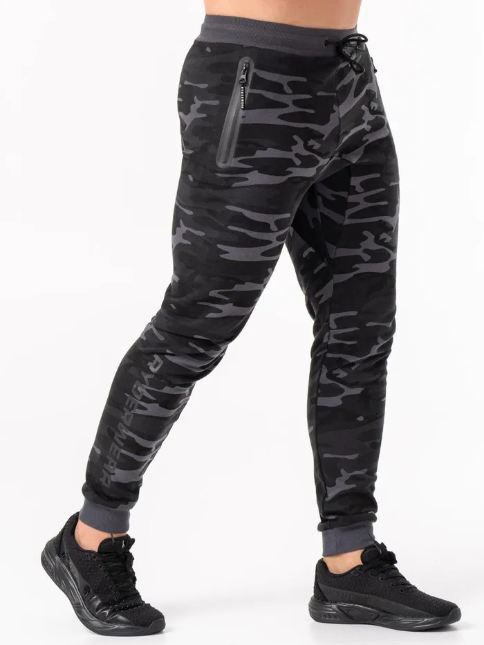 Energy Track Pants 8211 Black Camo Men Ryderwear Gym Pants