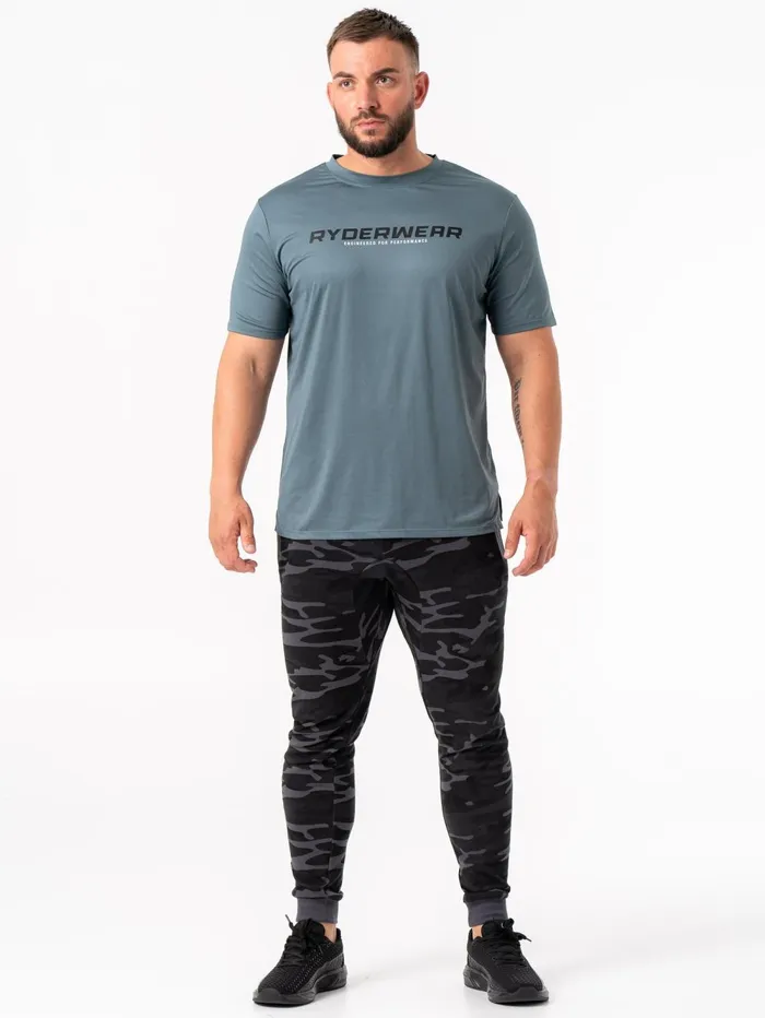 Energy Track Pants 8211 Black Camo Men Ryderwear Gym Pants