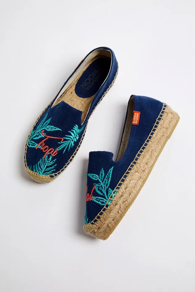 Espadrilles Slip On Navy 8211 VERAO ESPADRILLE Navy Women Banana Moon Shoes