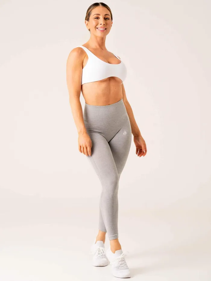 Evolve Seamless Leggings 8211 Light Grey Marl Women Ryderwear Leggings
