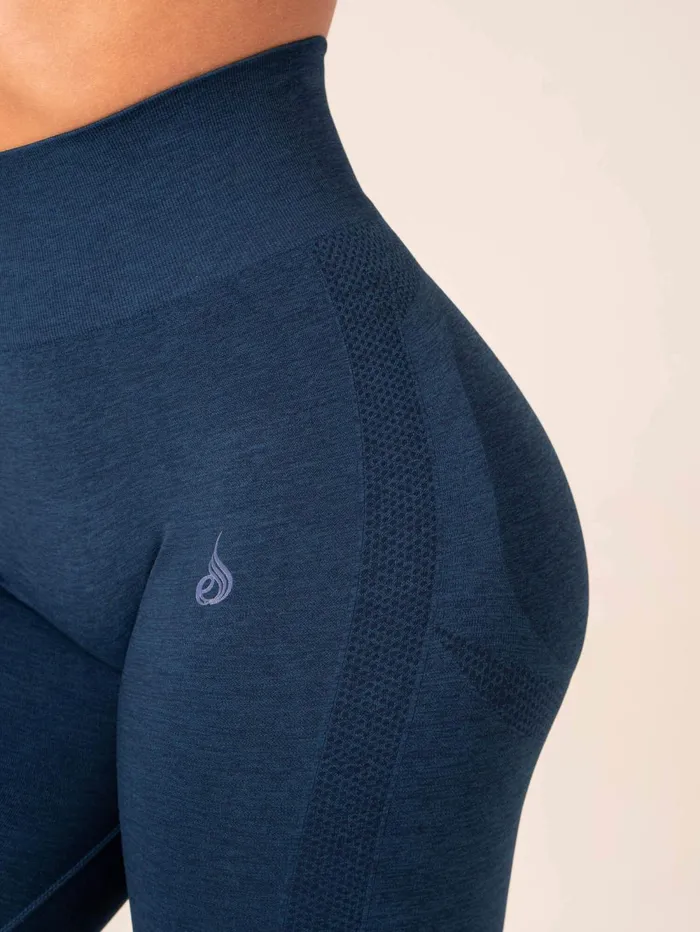 Evolve Seamless Leggings 8211 Navy Marl Women Ryderwear Leggings