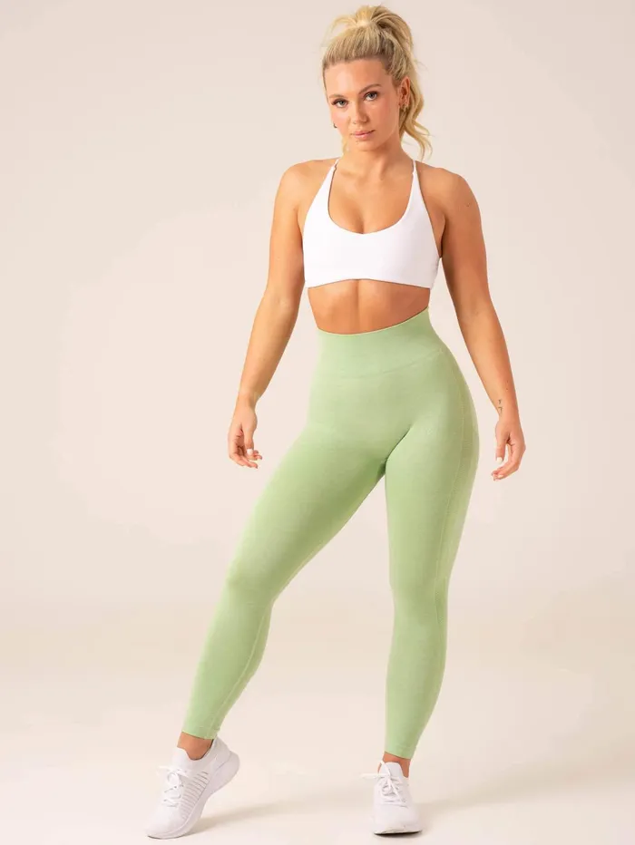 Evolve Seamless Leggings 8211 Pistachio Marl Women Ryderwear Leggings