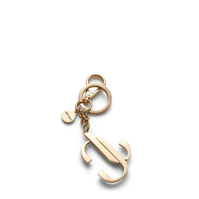Fairie Shiny Gold Metal Key Ring Goldpearl Women JIMMY CHOO Small Leather Goods