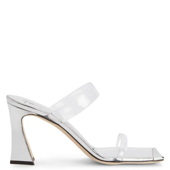 Flaminia Plexi Silver Women Giuseppe Zanotti Sandals