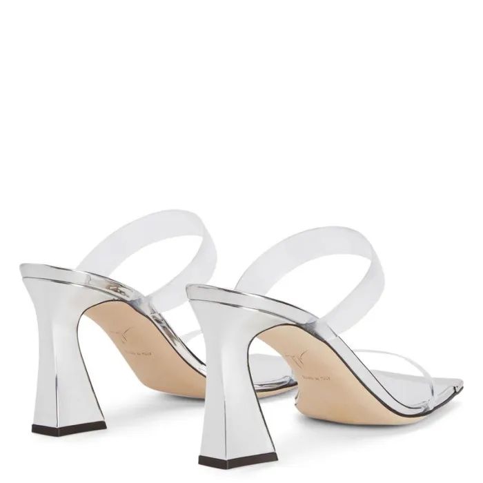 Flaminia Plexi Silver Women Giuseppe Zanotti Sandals