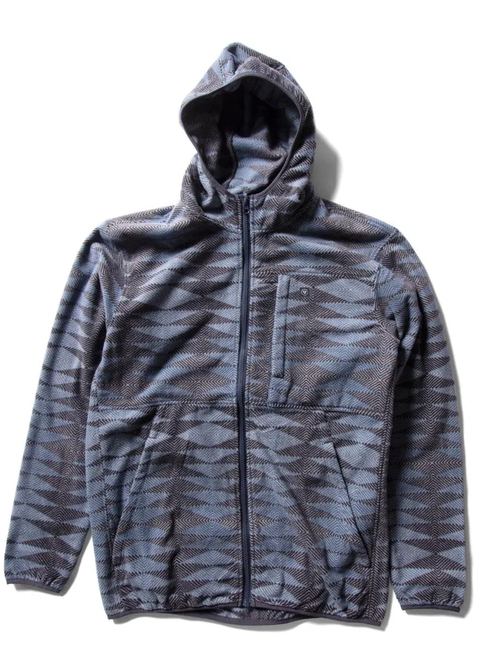 Fleece and Hoodies Men Vissla EcoZy Hoodie Jacket Dark Denim