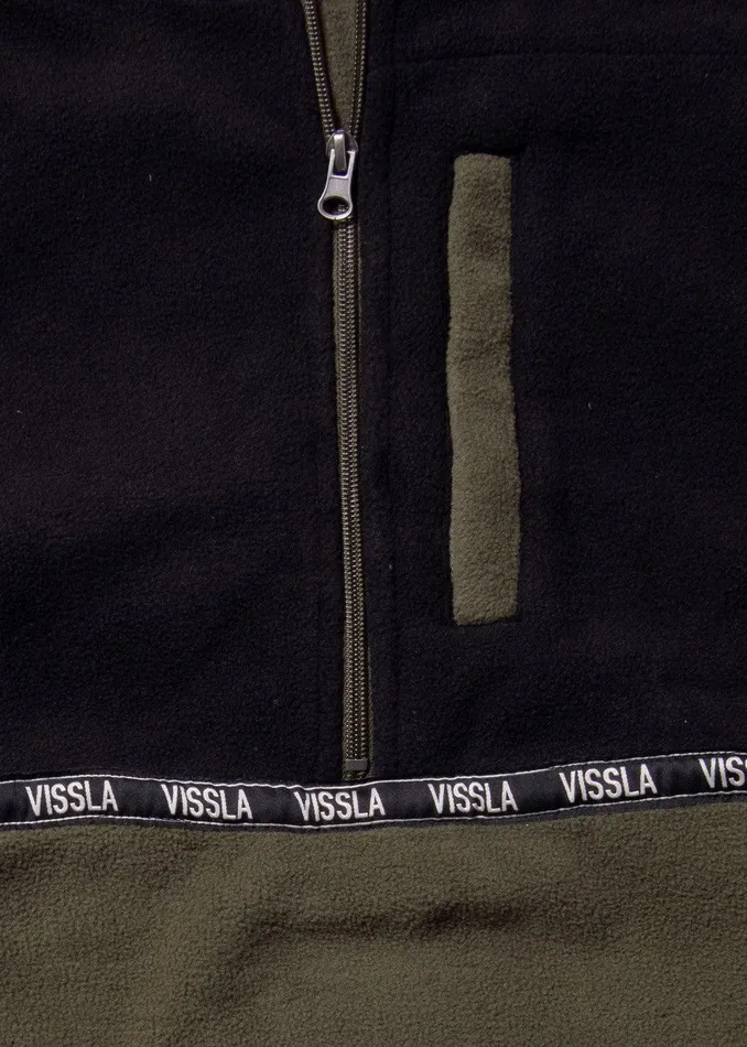 Fleece and Hoodies Men Vissla Hike Eco Polar Fleece Dark Olive Fleece and Hoodies Men Vissla Hike Eco Polar Fleece Dark Olive