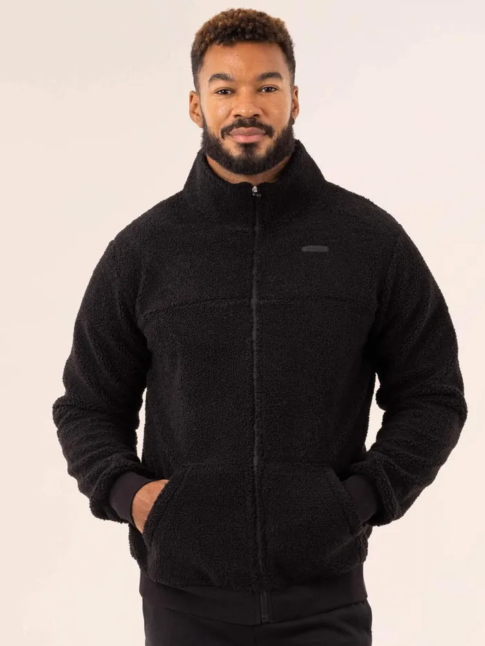 Flex Polar Fleece Jacket 8211 Black Men Ryderwear Jackets