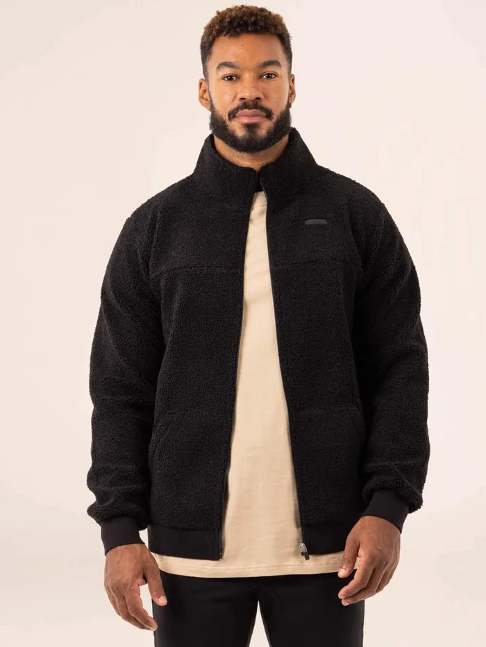 Flex Polar Fleece Jacket 8211 Black Men Ryderwear Jackets