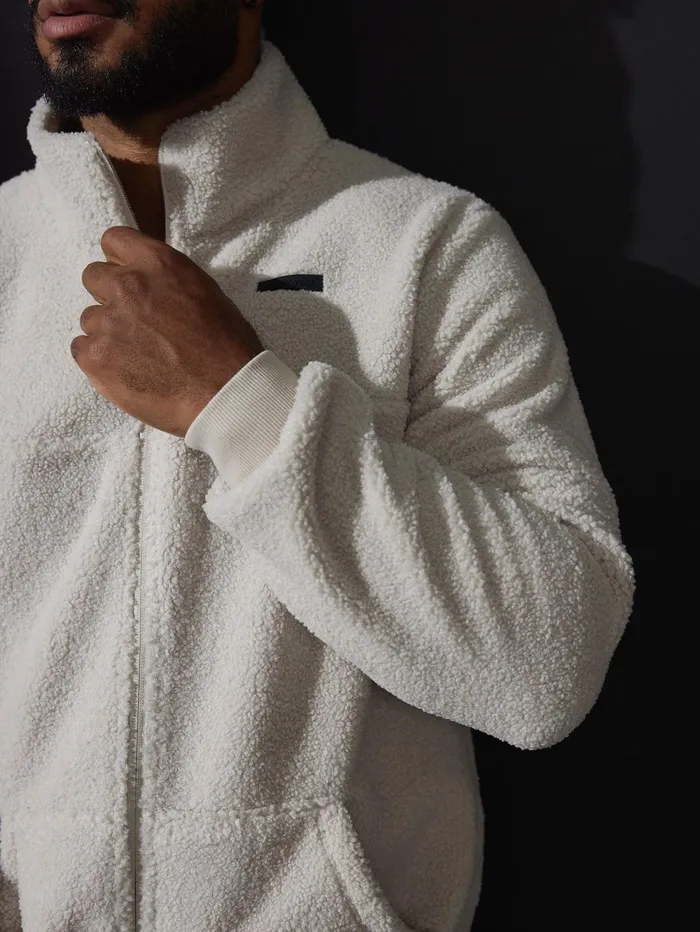 Flex Polar Fleece Jacket 8211 Chalk Men Ryderwear Jackets