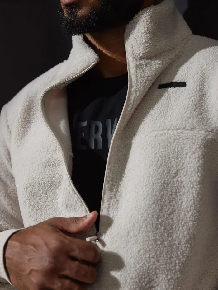 Flex Polar Fleece Jacket 8211 Chalk Men Ryderwear Jackets