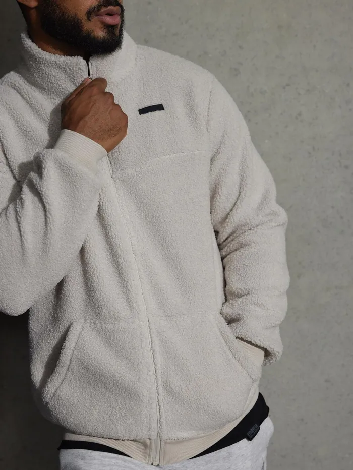 Flex Polar Fleece Jacket 8211 Chalk Men Ryderwear Jackets