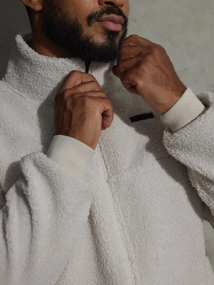 Flex Polar Fleece Jacket 8211 Chalk Men Ryderwear Jackets