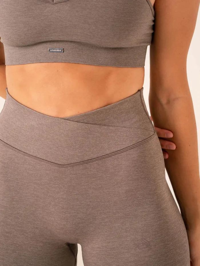 Focus Scrunch Seamless Leggings 8211 Taupe Marl Women Ryderwear Leggings