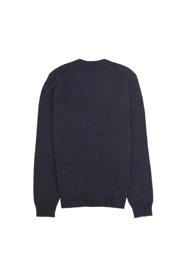 Folk Clothing Assembly Crew Jumper 8211 Graphite Mens Knitwear