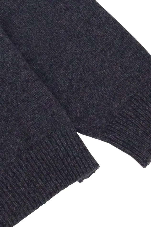 Folk Clothing Assembly Crew Jumper 8211 Graphite Mens Knitwear