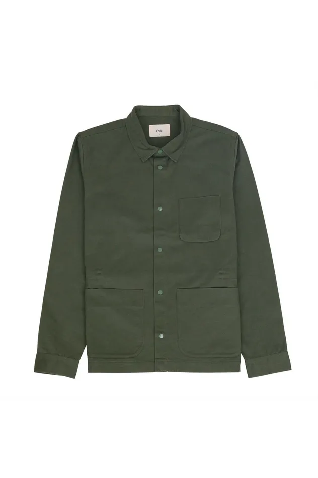 Folk Clothing Assembly Jacket 8211 Military Green Mens Outerwear