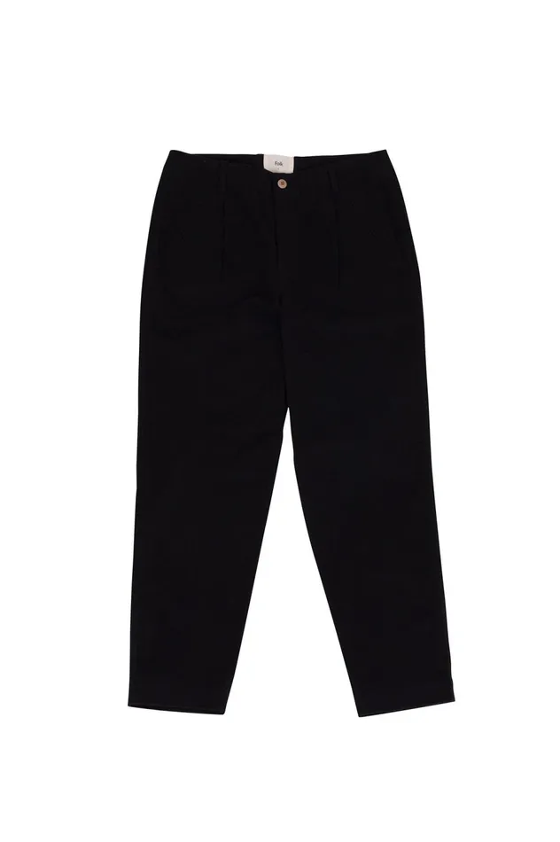 Folk Clothing Assembly Pant 8211 Black Moleskin Mens Trousers