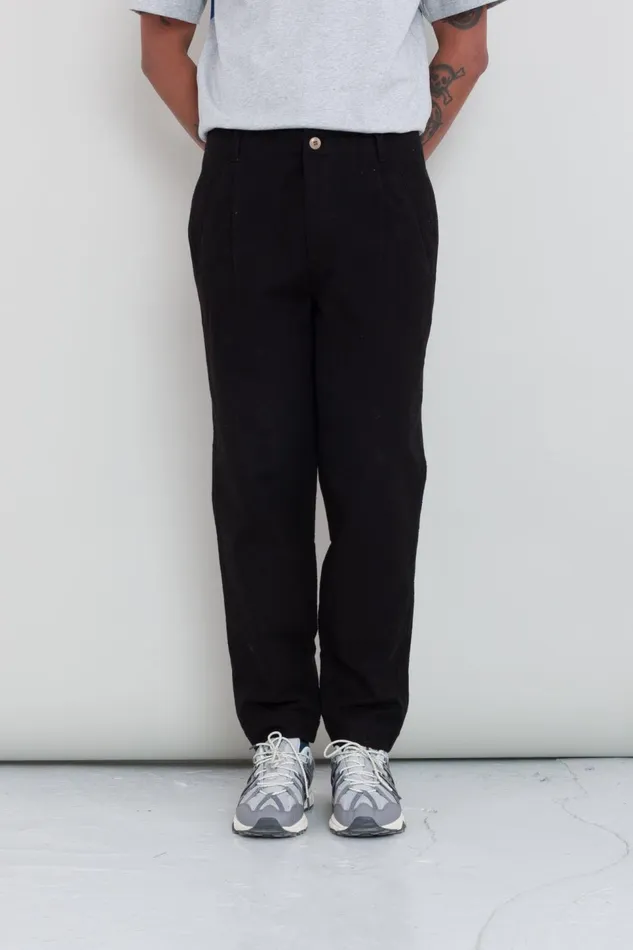 Folk Clothing Assembly Pant 8211 Black Moleskin Mens Trousers