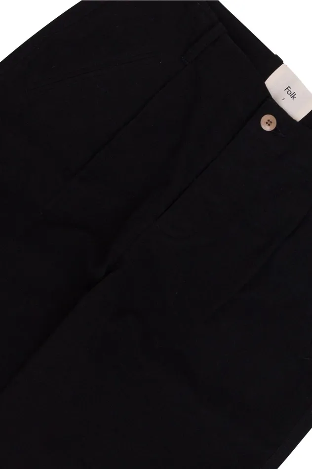 Folk Clothing Assembly Pant 8211 Black Moleskin Mens Trousers