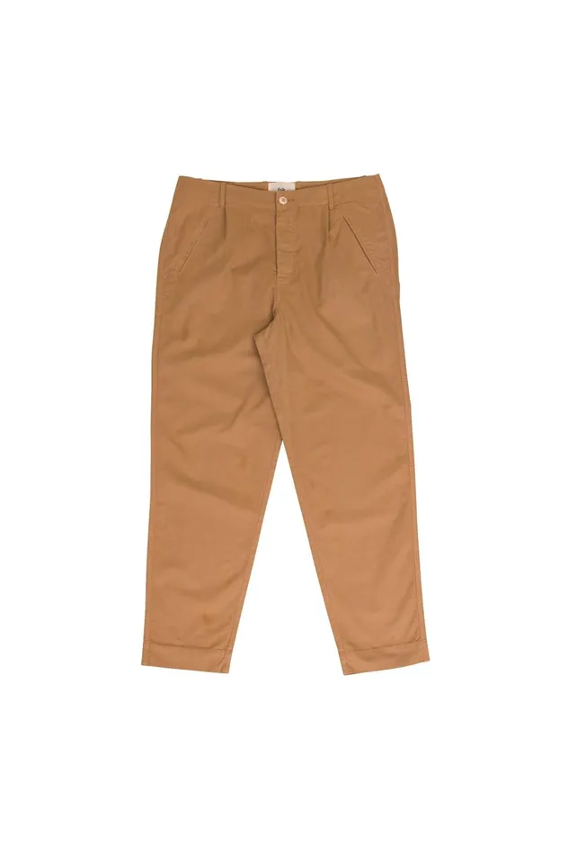 Folk Clothing Assembly Pant 8211 Pecan Twill Mens Trousers