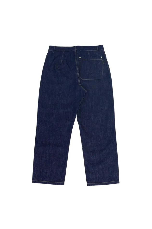 Folk Clothing Barrel Leg Pant 8211 Dark Indigo Mens Trousers